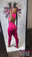 Load image into Gallery viewer, Pink Backless jumpsuit
