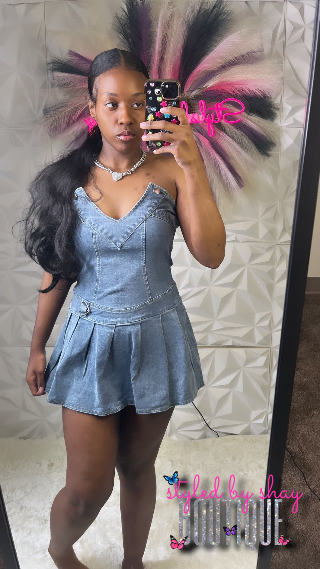 Denim Heart Dress