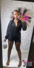 Load image into Gallery viewer, Black Ashy Wash Romper
