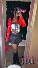 Load image into Gallery viewer, Ashy Wash Black Leather “Mini Skirt “
