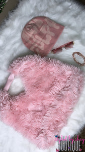 Fuzzy Pink Tote Bag