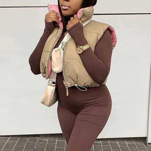 Bubble Vest (Nude/Pink)