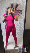 Load image into Gallery viewer, Pink Backless jumpsuit
