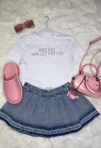 A$$ Fat Wallet Fatter Crop Shirt