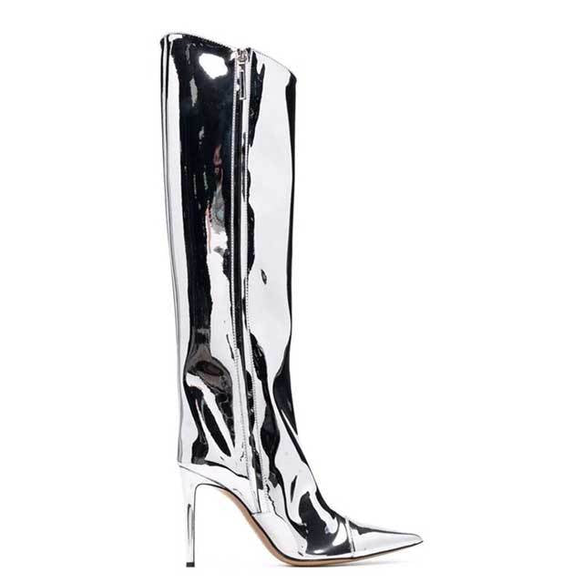 Metallic boots