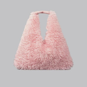 Fuzzy Pink Tote Bag