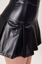 Load image into Gallery viewer, Black Leather  skirt (full coverage)
