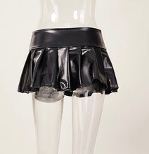 Load image into Gallery viewer, Black Leather Mini Skirt
