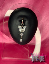 Load image into Gallery viewer, Kenyai Butterfly Clip-on Belly Ring (Fake)
