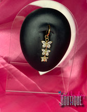 Load image into Gallery viewer, Boujee Butterfly Clip-on Belly Ring (Fake)
