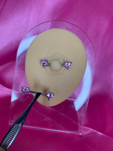 Heaven Heart Nipple Rings(Real)