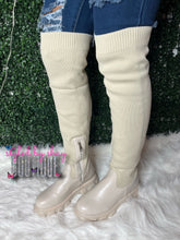 Load image into Gallery viewer, Chelsea Thigh High Boots (Tan)
