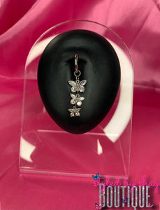 Boujee Butterfly Clip-on Belly Ring (Fake)