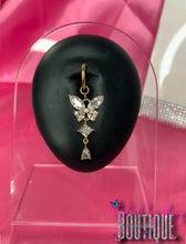 Load image into Gallery viewer, Kenyai Butterfly Clip-on Belly Ring (Fake)
